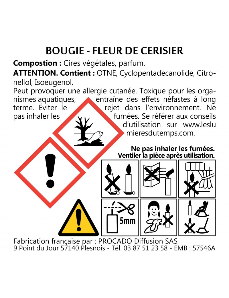 Boîte 10 bougies t-light Fleur de cerisier