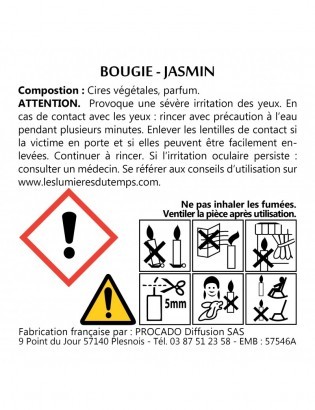 Boîte 10 bougies t-light Jasmin