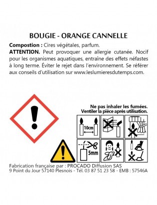 Boîte 10 bougies t-light Orange-cannelle