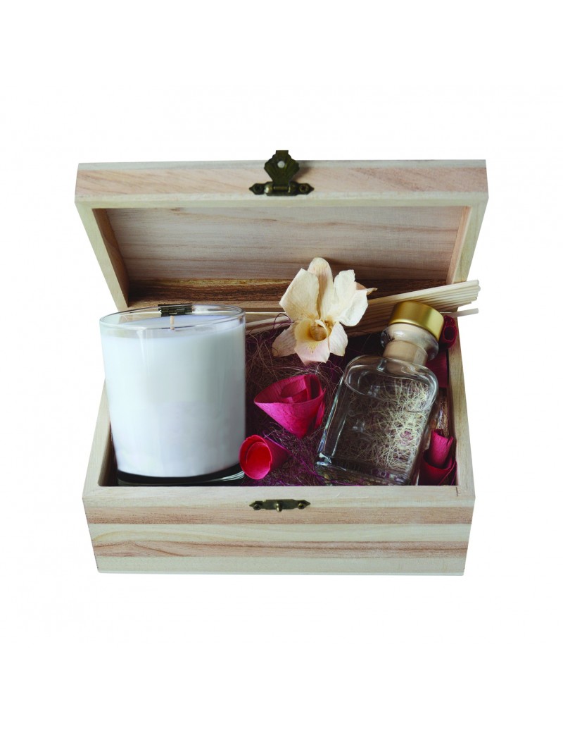 Coffret bougie 180 gr + parfumeur 100 ml mer