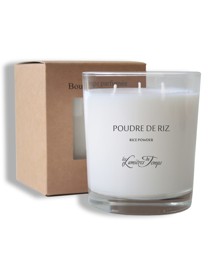 Bougie Végétale 600 g Poudre de Riz