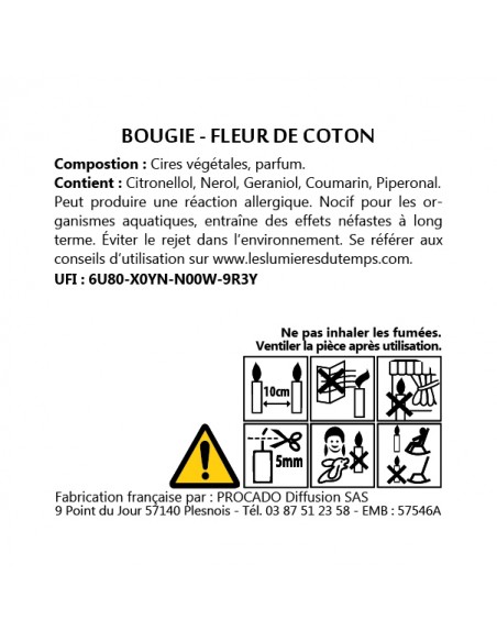 KIT BOUGIE 350gr FLEUR DE TIARE
