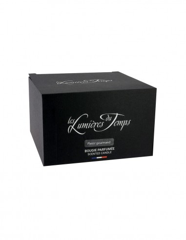 Bougie Céramique 740 g Plaisir Gourmand livrée dans sa boîte noire
