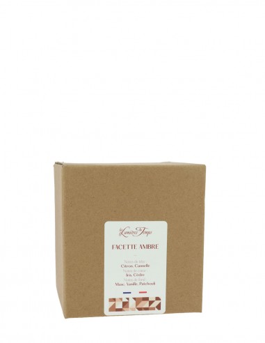 Bougie Facette Ambrée 360 g Bois Mystique