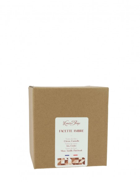 Bougie Facette Ambrée 360 g Bois Mystique