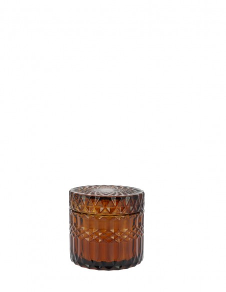 Bougie Facette Ambre 220 g Bois Mystique