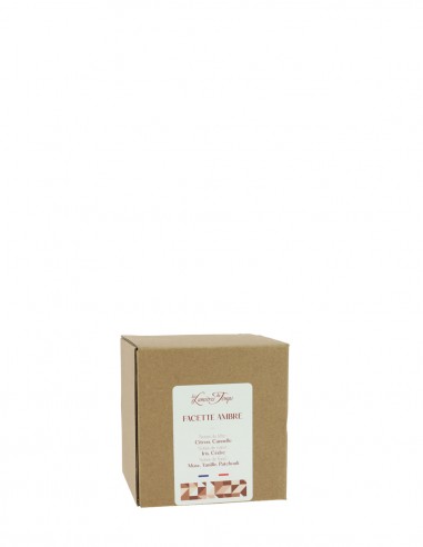 Bougie Facette Ambre 220 g Bois Mystique