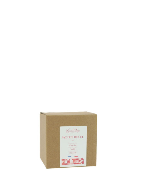 Bougie Facette Rouge 220 g Patchouli