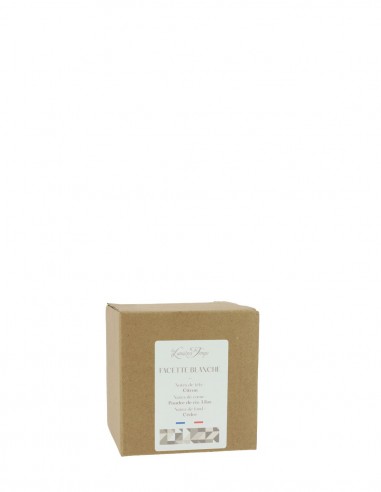 Bougie Facette Blanche 220 g Poudre de Riz | Les Lumières du Temps