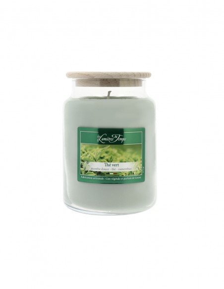 Bougie Cire Colorée 670 g Thé vert