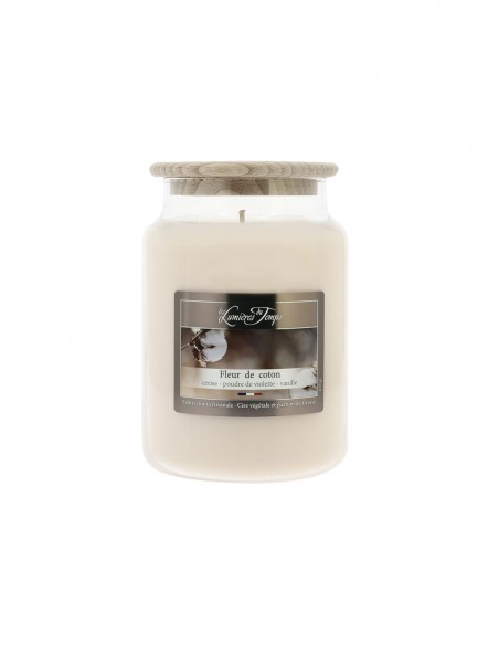 Bougie Cire Colorée 670 g Fleur de Coton