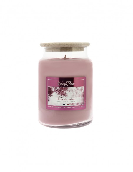 Bougie Cire Colorée 670 g Cerisier