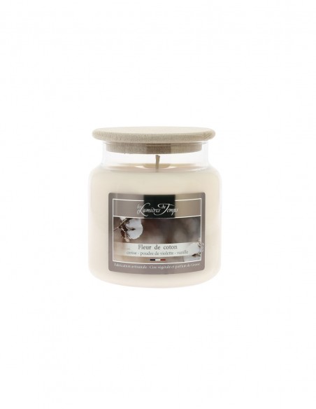 Bougie Cire Colorée 430 g Fleur de Coton