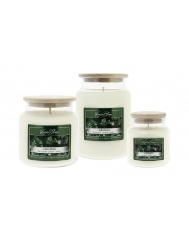 Bougie Cire Colorée Cèdre Blanc