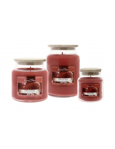Bougie Cire Colorée Délice de Fraise