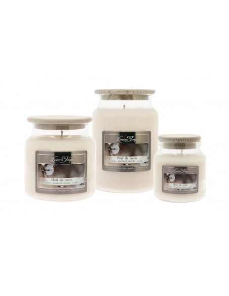 Bougie Cire Colorée Fleur de Coton