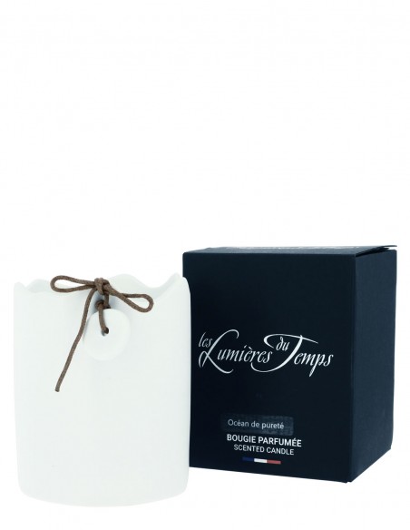 Bougie Céramique 340 g Océan de Pureté livrée dans sa boîte noire