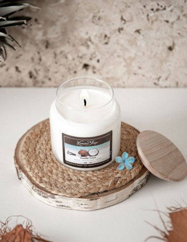 Bougie Cire Colorée 145 g Vanille Coco