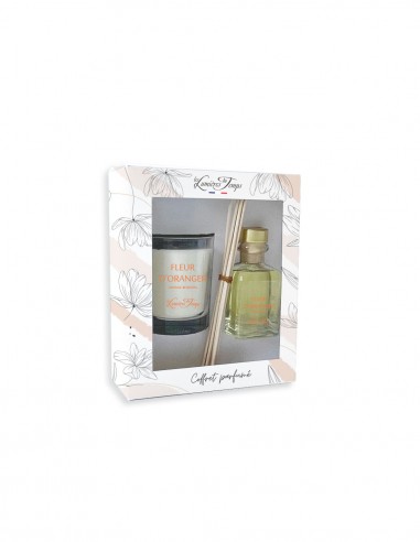 Coffret Bougie 180 g + Diffuseur 100 ml Fleur d'Oranger