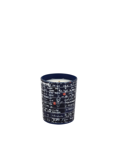 Bougie Le mur des je t'aime 90 g parfum Ambre Noire