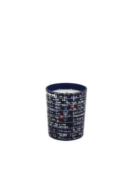 Bougie Le mur des je t'aime 90 g parfum Ambre Noire