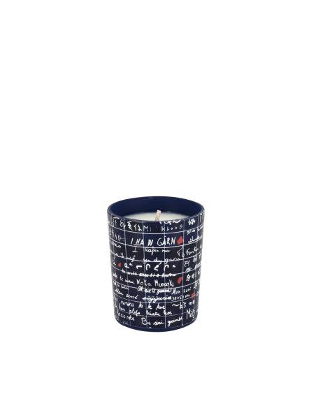 Bougie Le mur des je t'aime 90 g parfum Touche de Mauve