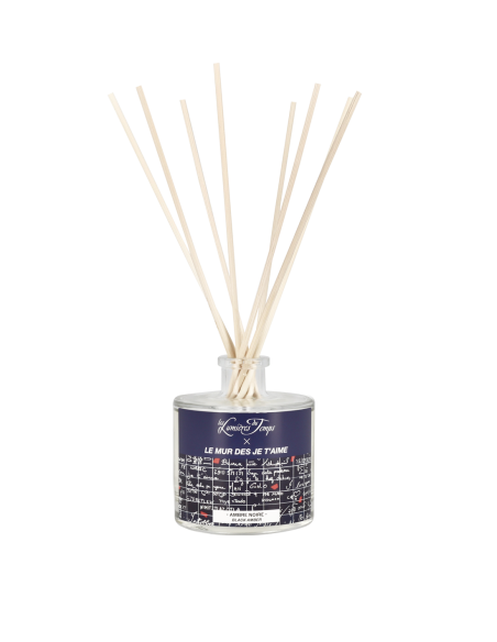 Diffuseur de Parfum Le mur des je t'aime 100 ml parfum Ambre Noire