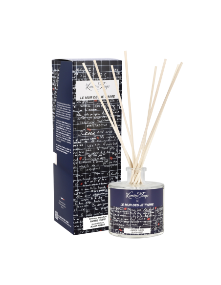 Diffuseur de Parfum Le mur des je t'aime 100 ml Ambre Noire