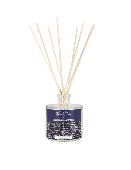 Diffuseur de Parfum Le mur des je t'aime 100 ml parfum Touche de Mauve