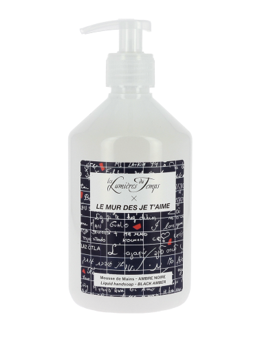 Mousse de Mains Le mur des je t'aime 500 ml Ambre Noire