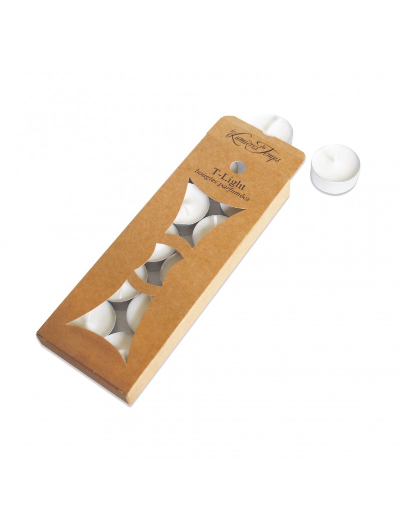 Boîte 10 bougies t-light Café