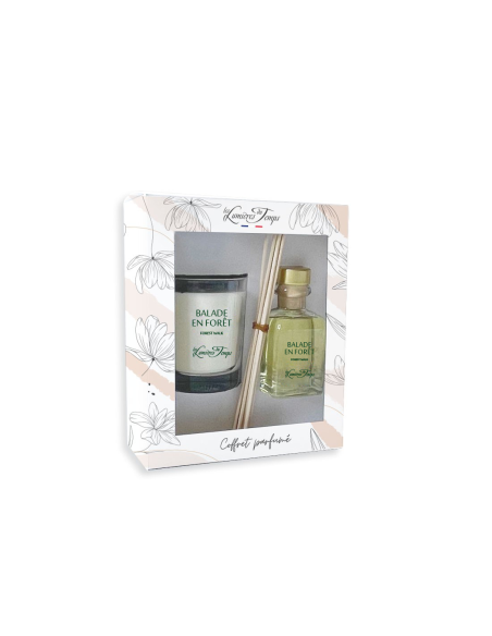 Coffret Bougie 180 g + Diffuseur 100 ml Balade en Forêt