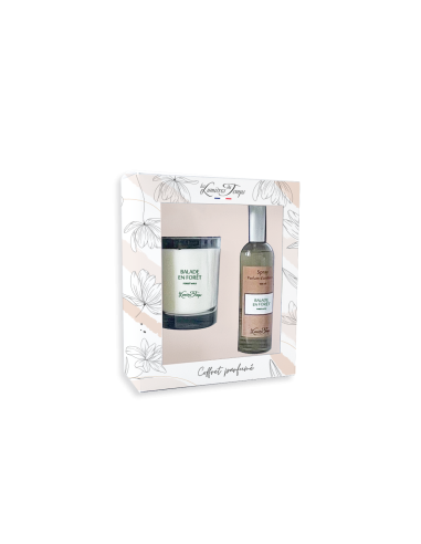Coffret Bougie 180 g + Spray 100 ml Balade en Forêt