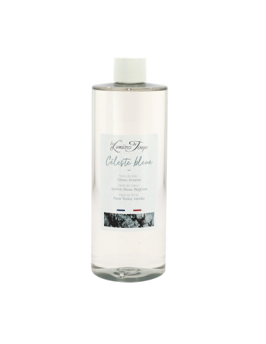 Recharge Diffuseur de Parfum Céleste Bleue 400 ml Douceur Épicée (avec rotins)