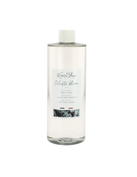 Recharge Diffuseur de Parfum Céleste Bleue 400 ml Douceur Épicée (avec rotins)