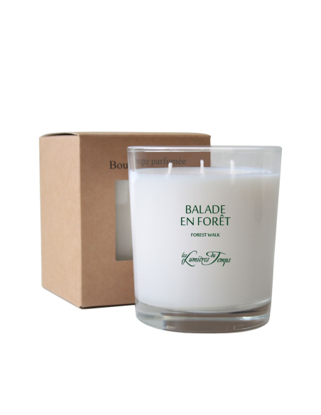 Bougie Végétale 600 g Balade en Forêt. Boîte kraft