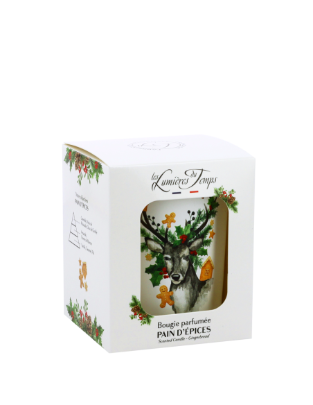 Bougie Traditions Enchantées 180 g Pain d'Épices livrée avec sa boîte