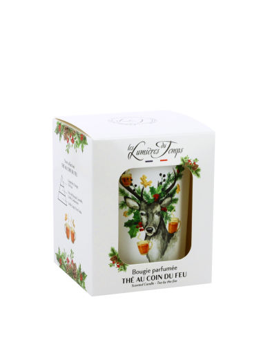 Bougie Traditions Enchantées 180 g Thé au Coin du Feu idée cadeau à offrir