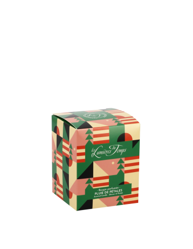 Bougie Chromatik 90 g Pluie de Pétales. Cadeau de Noël