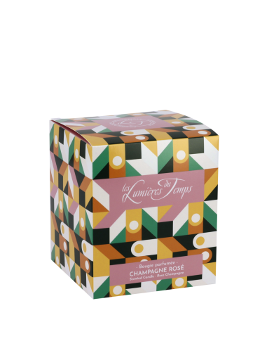 Bougie Chromatik 180 g Champagne Rosé livrée dans sa boîte
