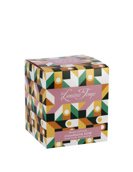 Bougie Chromatik 180 g Champagne Rosé livrée dans sa boîte