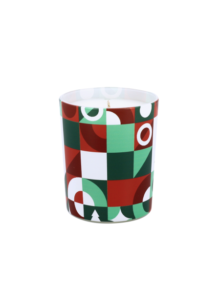 Bougie Chromatik 180 g parfum Sapin aux couleurs éclatantes et de Noël