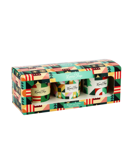 Coffret Chromatik 3x90 g Pluie de Pétales - Champagne Rosé - Sapin. Coffret idéal à offrir à Noël