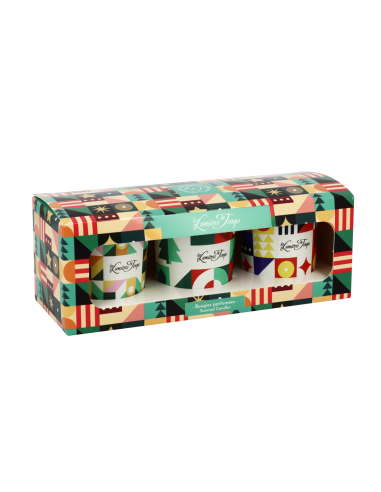 Coffret Chromatik 3 bougies parfumées 90 g Champagne Rosé - Sapin - Ambre Noire
