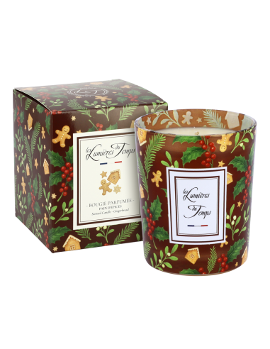 Bougie Lumières d'Hiver 180 g Pain d'Épices design unique et inédit