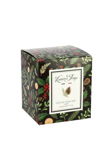 Bougie Lumières d'Hiver 180 g Sapin et sa boîte pour offrir
