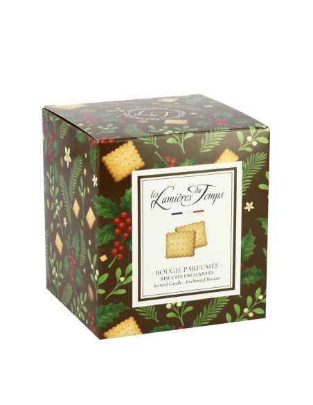 Bougie Lumières d'Hiver 350 g Biscuits Enchantés boîte au décor identique