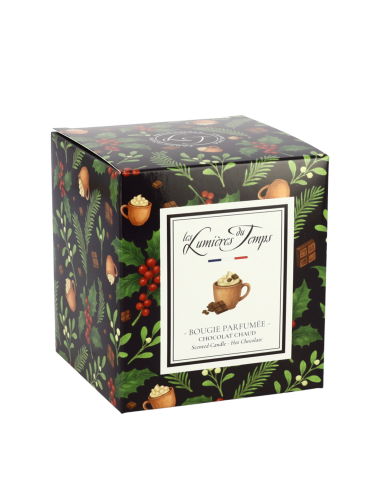 Bougie Lumières d'Hiver 350 g Chocolat Chaud collection de Noël