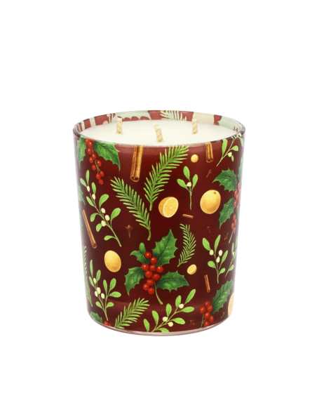 Bougie Lumières d'Hiver 350 g Orange Cannelle grand format