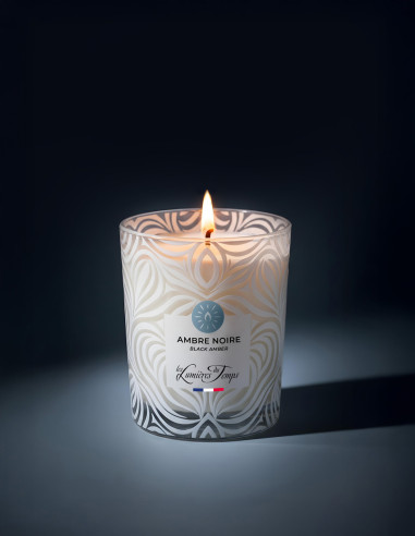 Bougie Végétale 180 g Ambre Noire | Les Lumières du Temps